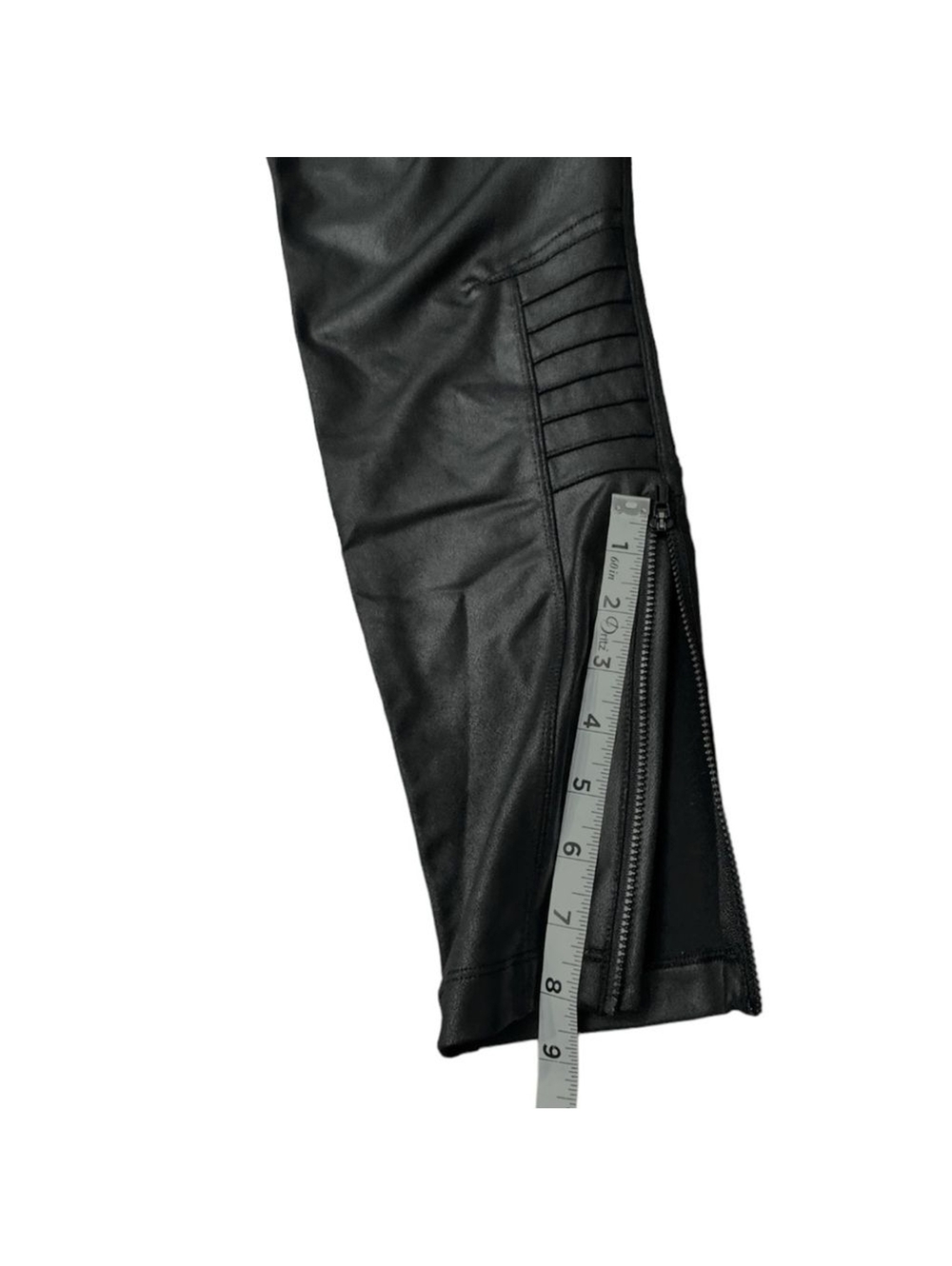 Athleta Delancey Moto Tight Black Zipper Ankle Activewear Athleisure Women’s L - Picture 8 of 12